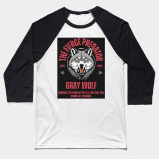 Gray Wolf Baseball T-Shirt